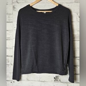American Eagle Gray Open Back Long Sleeve Sweater Women’s M